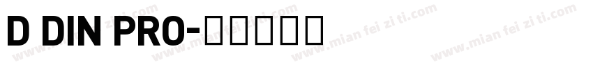 D DIN PRO字体转换